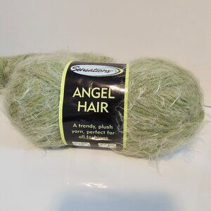 Sensations Angel Hair yarn (light green)
